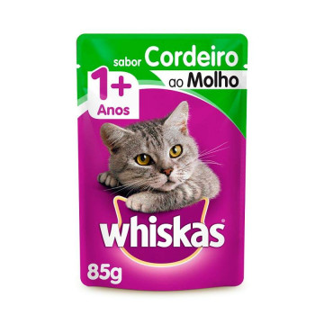 Sachê Whiskas Cordeiro para Gatos Adultos - 85g
